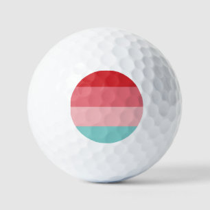 Horizontal gestreift golfball