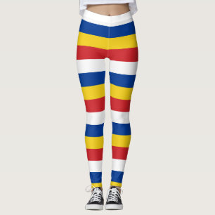 Horizontal gestrichene Farben für die Landesflagge Leggings
