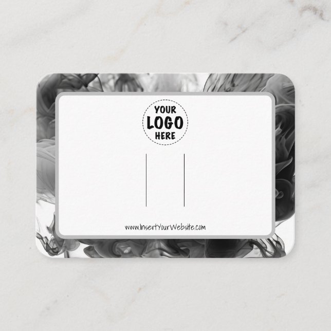 Horizontal Ihre Logo Bow Hair Clip Display Card Visitenkarte (Vorderseite)