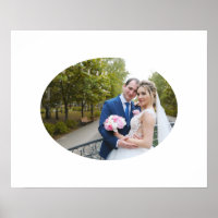 Horizontal Oval Shape Wedding Foto