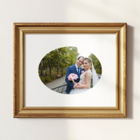 Horizontal Oval Shape Wedding Foto