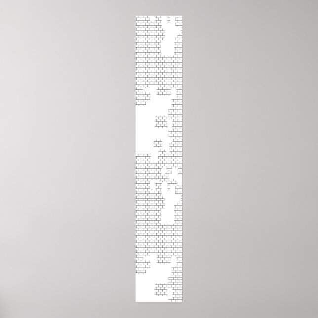 Horizontal, Porzellan, Seashell-Bodenschild Poster (Vorne)