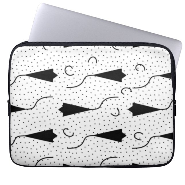 Horizontal, Quill Grey Electronics Bag Laptopschutzhülle (Vorderseite)