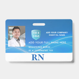 Horizontal registrierte Krankenschwester,LPN-Foto- Ausweis