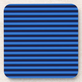 Horizontale Bars aus blauem Metall Getränkeuntersetzer