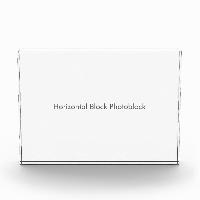 Horizontale Block-Fotoblock Fotoblock (Vorderseite)