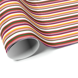 Horizontale Candy Streifen (in kleinem Maßstab) Geschenkpapier