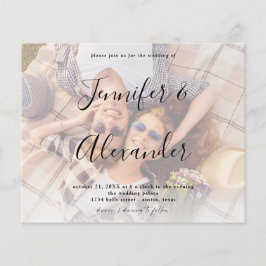 Horizontale Foto-Hochzeit mit großem Foto und groß Flyer