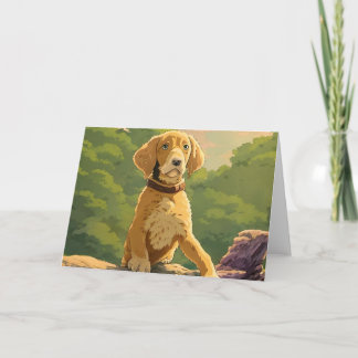 Horizontale Grußkarte Karte