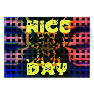 Horizontale Grußkartenvorlage