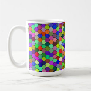 Horizontale Hexagons 15oz Tasse