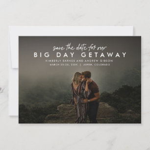 Horizontale Hochzeit in Urlaubsort Save The Date