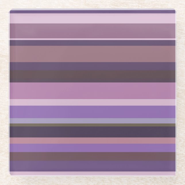 Horizontale Mauve Glasuntersetzer (Vorderseite)
