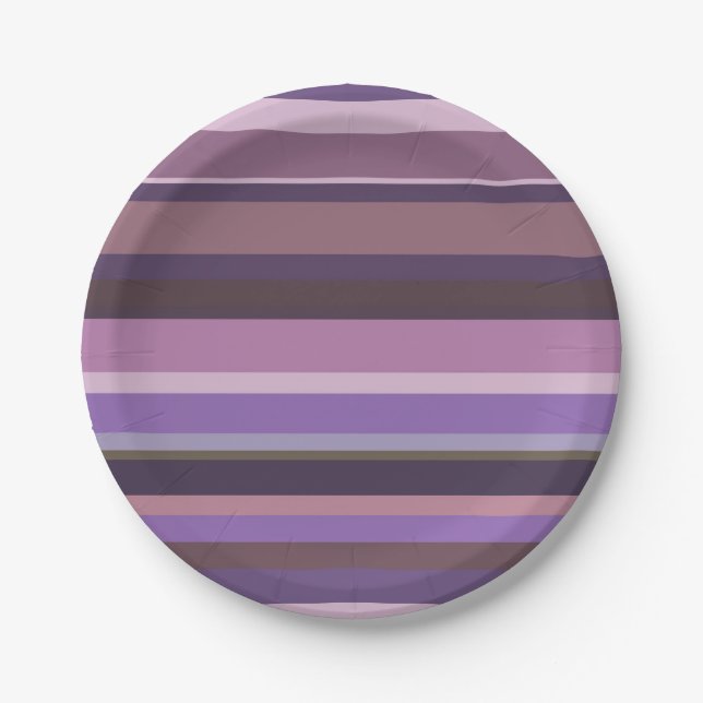 Horizontale Mauve Pappteller (Vorderseite)
