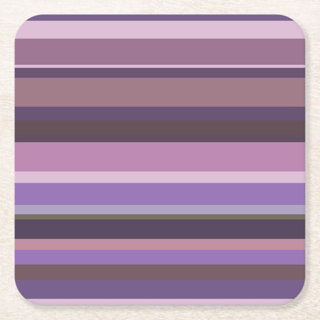 Horizontale Mauve Rechteckiger Pappuntersetzer (Vorderseite)