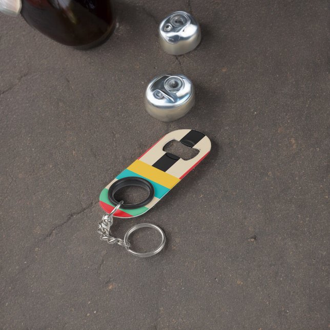 Horizontale mehrfarbige vertikale Streifen Mini Flaschenöffner (Bottle Openers )