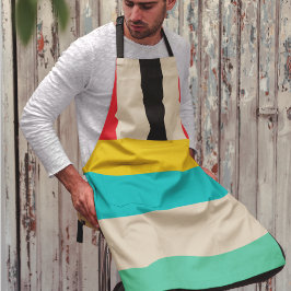 Horizontale mehrfarbige vertikale Streifen Schürze