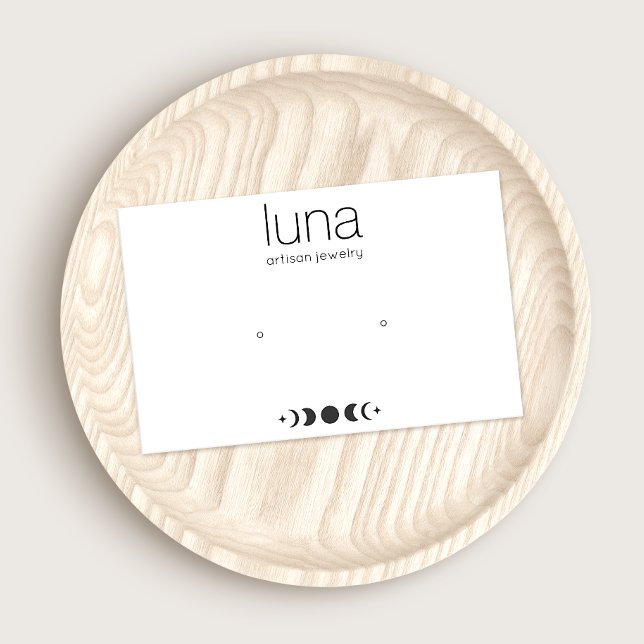 Horizontale Ohrenanzeige für Zodiac Moon-Phase Visitenkarte (Von Creator hochgeladen)