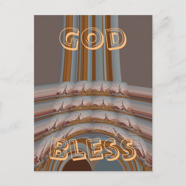 Horizontale Postkartenvorlage Postkarte (Vorderseite)