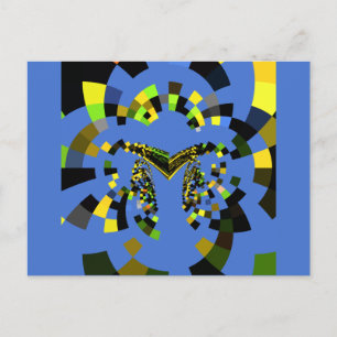 Horizontale Postkartenvorlage Postkarte