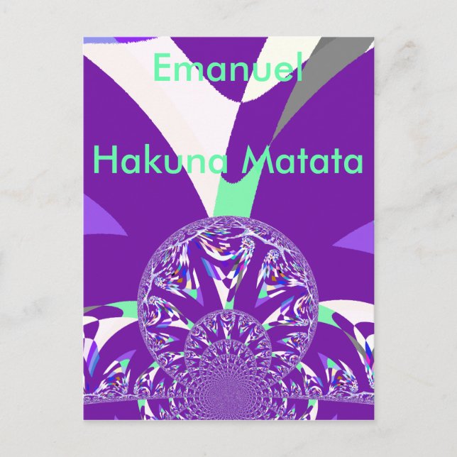 Horizontale Postkartenvorlage Postkarte (Vorderseite)