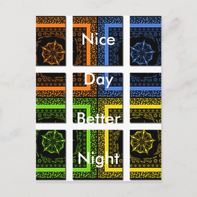 Horizontale Postkartenvorlage Postkarte (Vorderseite)