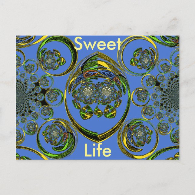 Horizontale Postkartenvorlage Postkarte (Vorderseite)