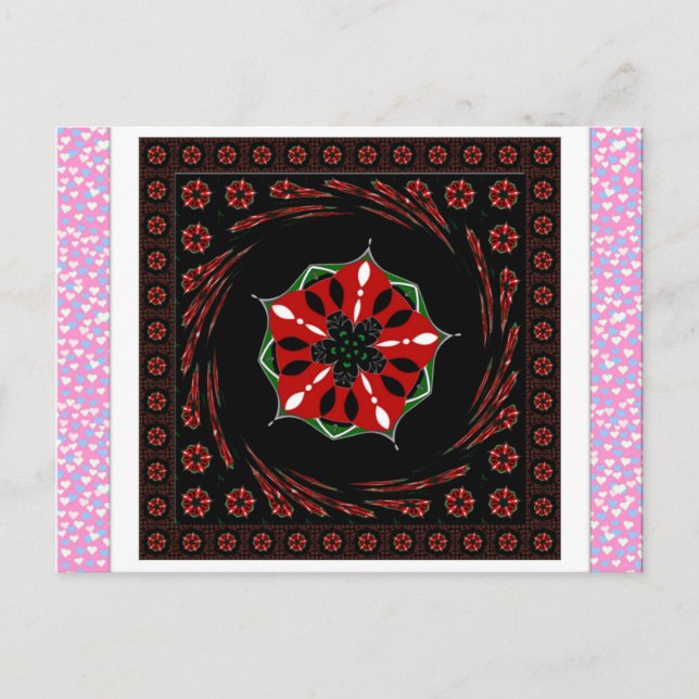 Horizontale Postkartenvorlage Postkarte (Vorderseite)