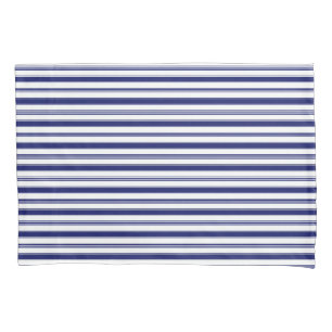 Horizontale Sailor-Streifen (in kleinem Maßstab) Kissenbezug