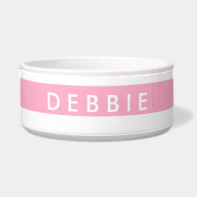 Horizontale Streifen aus individuelle Name, rosa u