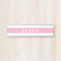Horizontale Streifen aus individuelle Name, rosa u