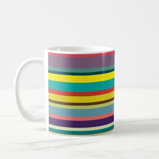 Horizontale Streifen Kaffeetasse (Links)