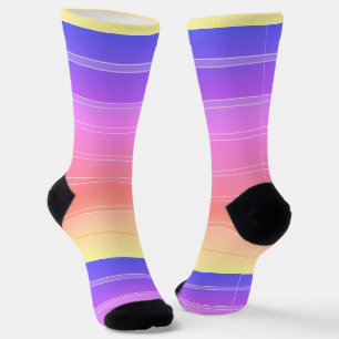 Horizontale Streifen Socken