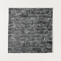 horizontale Teil der schwarzen bemalten Ziegelwand