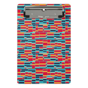 Horizontale und vertikale Streifen Mini Klemmbrett