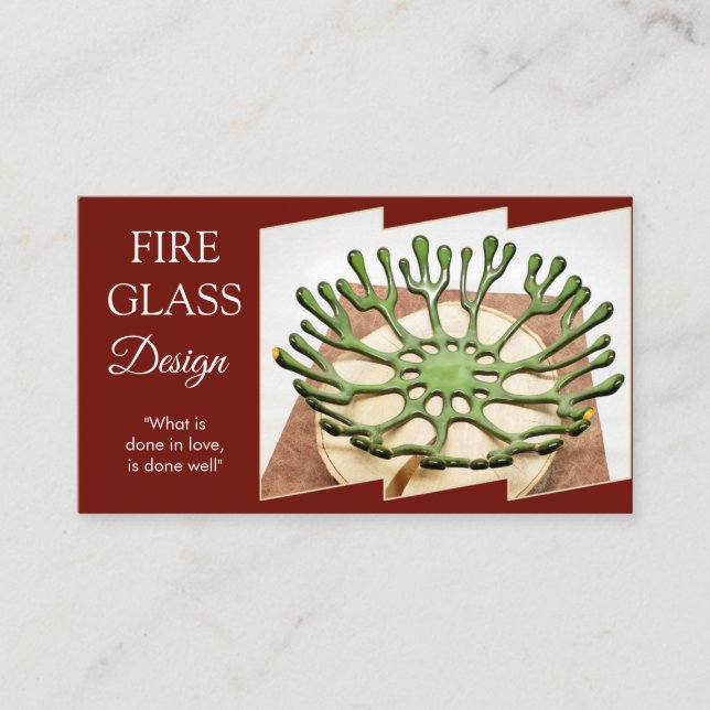 Horizontale Visitenkarte Burgund (Vorderseite)