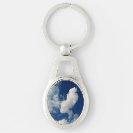 Horizontale Wolke Schlüsselanhänger