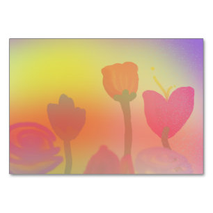 Horizontaler Frühling 3,5" x 5" Tablecard, Basic Tischnummer