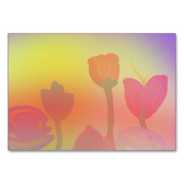 Horizontaler Frühling 3,5" x 5" Tablecard, Basic Tischnummer