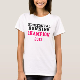 Horizontaler laufender Damen-T - Shirt des