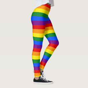 Horizontaler Regenbogen-Leggings Leggings