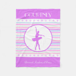 Horizontaler Streifen-Ballerina-Tänzer mit Fleecedecke