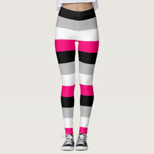 Horizontaler Streifen des Gynephilia-Pride-Feldes Leggings