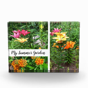 Horizontales Blockfoto "Mein Sommergarten" Fotoblock