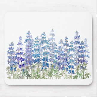 Horizontales Feld für lila Lupin-Blume Mousepad