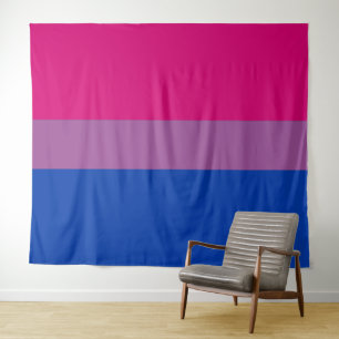 Horizontales Flag für Bisexual-Stolz Wandteppich