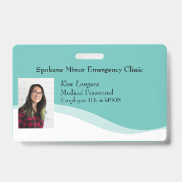 Horizontales ID-Foto Lanyard Abzeichen Generic Aqu Ausweis