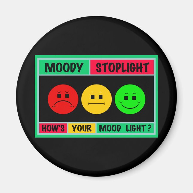 Horizontales Moody-Stoplight-Logo Magnet (Vorne)