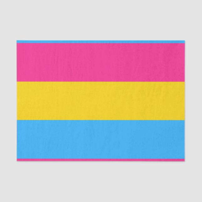 Horizontales Pansexual-Stolperfeld Seidenpapier (Vorderseite)
