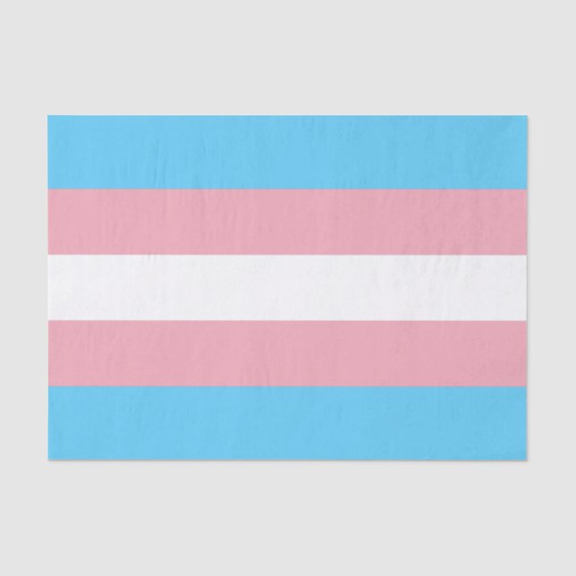 Horizontales Transgender-Pricing-Flag Seidenpapier (Vorderseite)